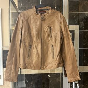 Bagatelle tan jacket, size M, newer worn, NWOT.